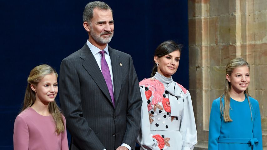 Als Familie: Letizia zeigt sich mit ihren Töchtern in Oviedo