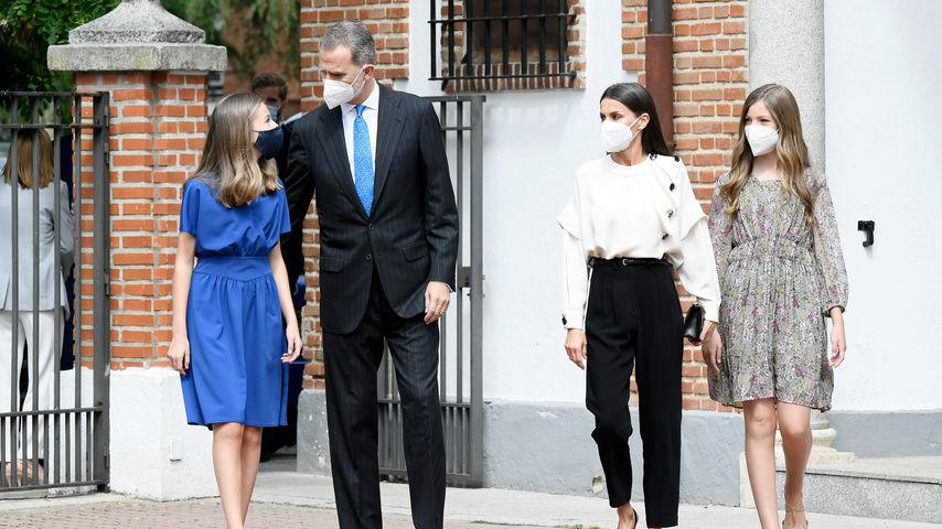 Prinzessin Leonor, König Felipe von Spanien, Königin Letizia und Prinzessin Sofia, Mai 2021