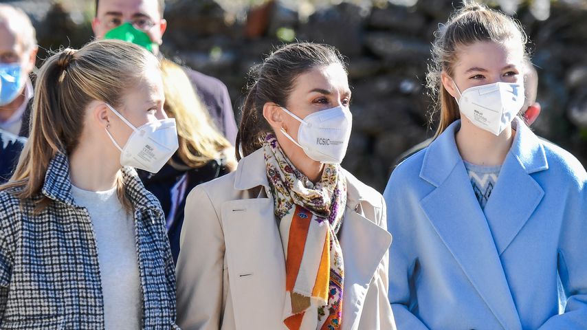 Prinzessin Leonor, Königin Letizia und Prinzessin Sofía, Oktober 2021