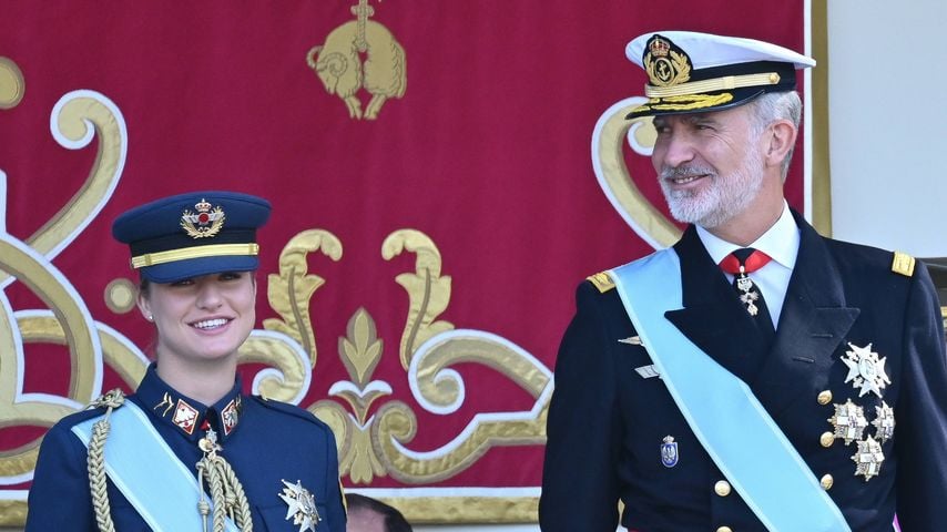Prinzessin Leonor und König Felipe VI. beim Dia de la Hispanidad in Madrid