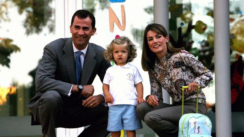 König Felipe von Spanien mit seiner Frau Letizia und seiner Tochter Leonor