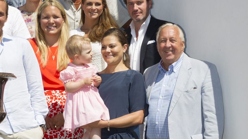 Prinzessin Madeleine mit Ehemann Chris O'Neill, Prinzessin Estelle, Kronprinzessin Victoria und Kay