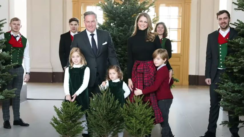 Prinzessin Madeleine mit ihrem Mann Chris O'Neill und ihren drei Kindern