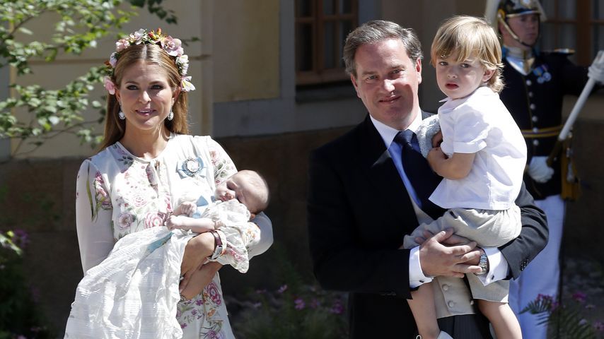 Prinzessin Madeleine und Chris O'Neill mit ihren Kindern Adrienne, Leonore und Nicolas