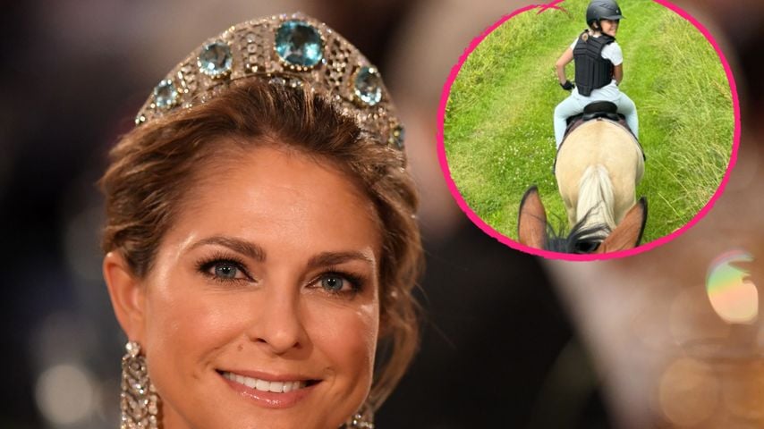 Seltener Einblick: Prinzessin Madeleine reitet mit Tochter
