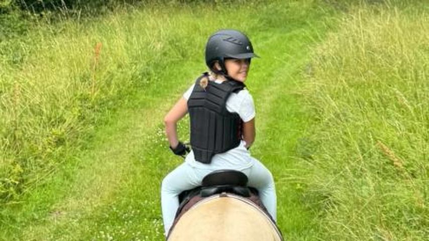 Prinzessin Madeleine und Tochter Leonore im Juli 2024