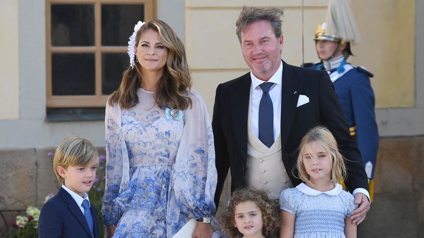 Wieder in Schweden: Prinzessin Madeleines Familie ist happy