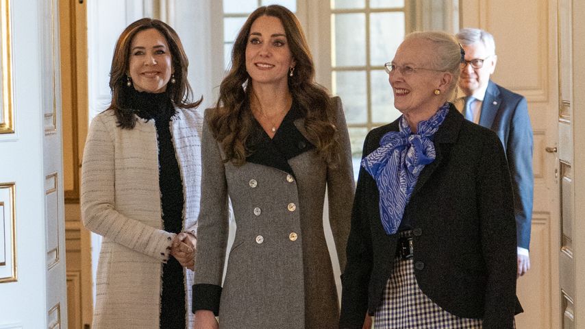 Prinzessin Mary, Herzogin Kate und Königin Margrethe im Februar 2022