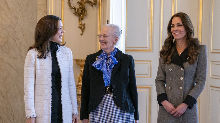 Prinzessin Mary, Königin Margrethe und Herzogin Kate im Februar 2022