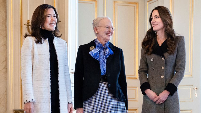 Prinzessin Mary, Königin Margrethe und Prinzessin Kate im Februar 2022