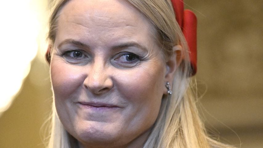 Prinzessin Mette-Marit Tjessem Høiby am ersten Tag des Staatsbesuchs des belgischen Königspaares in Norwegen