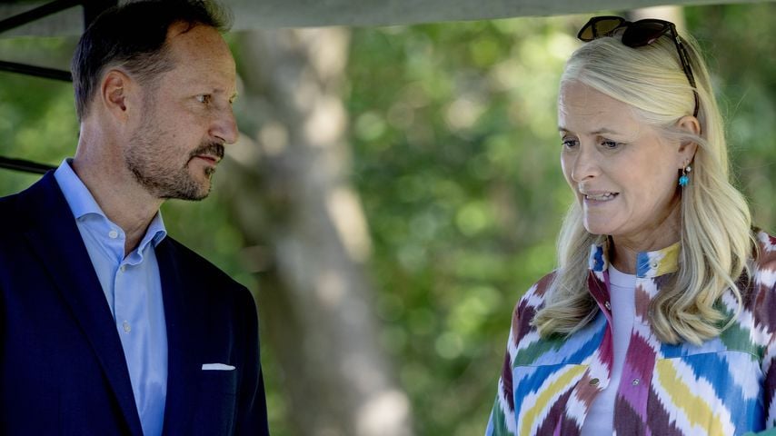 Prinzessin Mette-Marit und Prinz Haakon beim Jubiläum von Gamlehaugen in Bergen