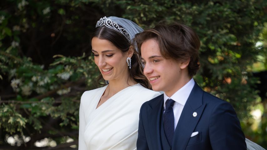 Prinzessin Rajwa Al Hussein bei ihrer Hochzeit