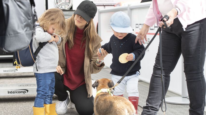 Prinzessin Sofia mit ihren Söhnen Prinz Alexander und Prinz Gabriel