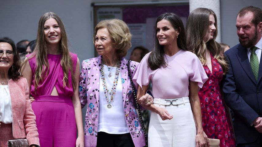 Prinzessin Sofía, Königin Letizia und ihre Mutter Paloma Roasolano, Prinzessin Leonor