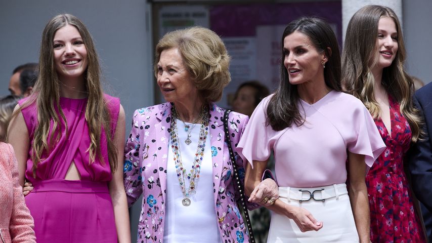 Prinzessin Sofia, Königin Sofia, Königin Letizia und Prinzessin Leonor im Mai 2023