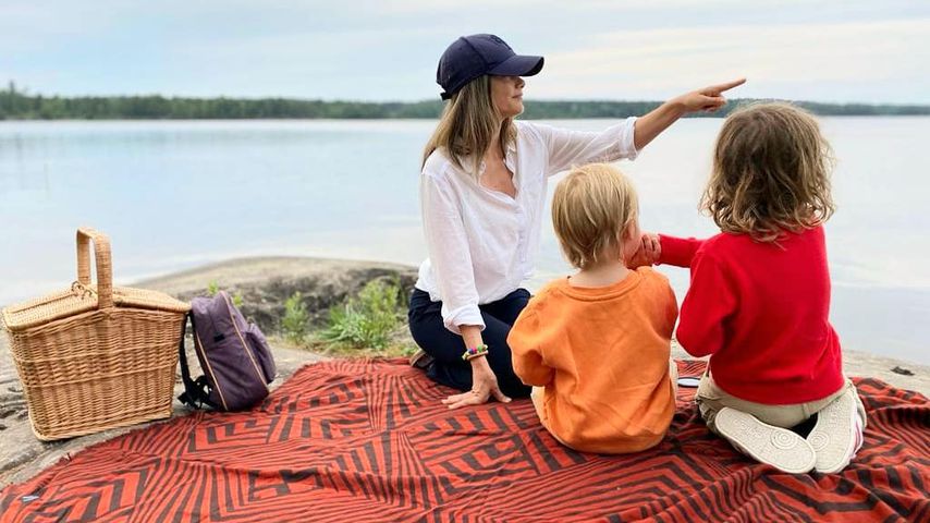 Prinzessin Sofia mit ihren Kindern Gabriel und Alexander