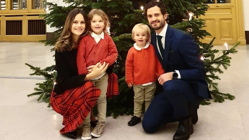 So lässig wünschen Sofia, Carl Philip und Kids frohes Fest