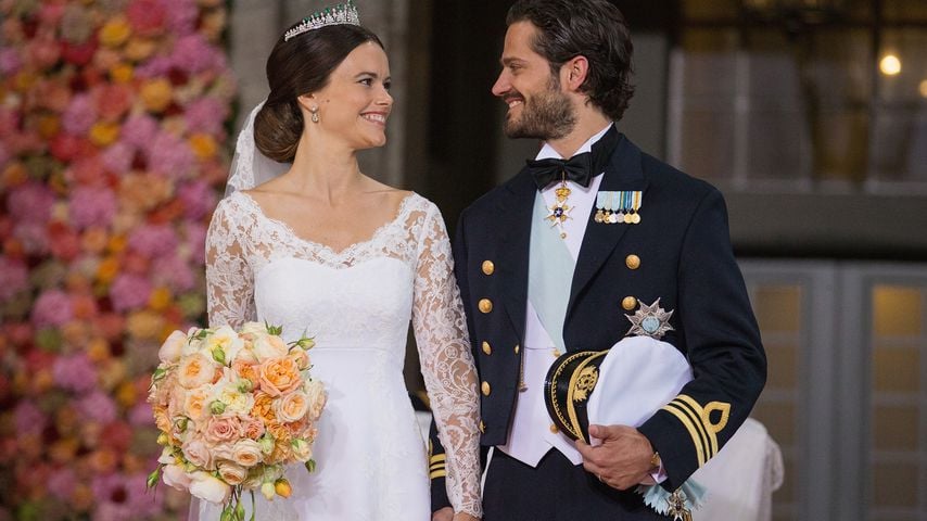 Prinzessin Sofia und Prinz Carl Philip bei ihrer Hochzeit, 2015