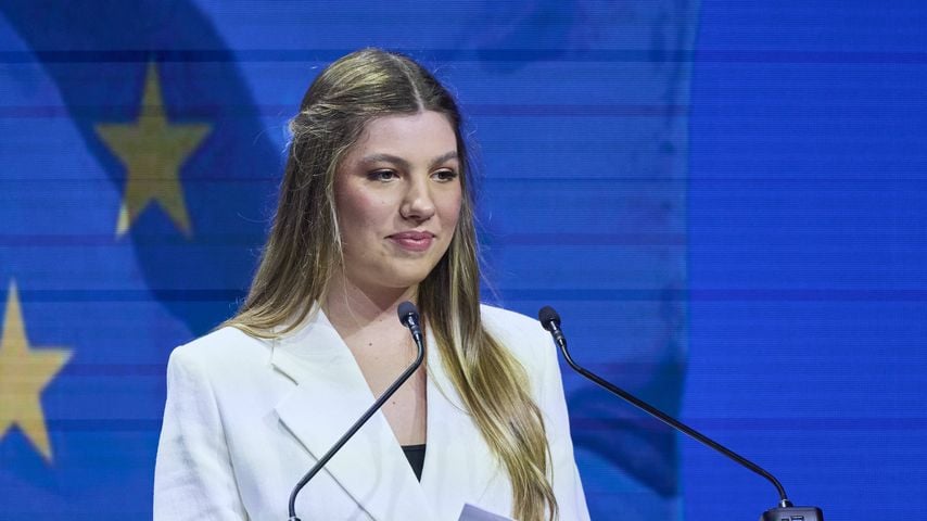 Prinzessin Sofía bei der Präsentation der Ibercaja-Foundation-Grants "Docentes Referentes"