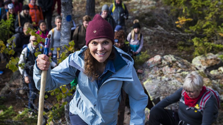 Prinzessin Victoria bei einer Wanderung im schwedischen Skuleskogen National Park