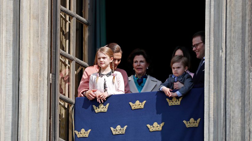 Prinzessin Victoria, Prinzessin Estelle, Königin Silvia, Prinz Oscar und Prinz Daniel