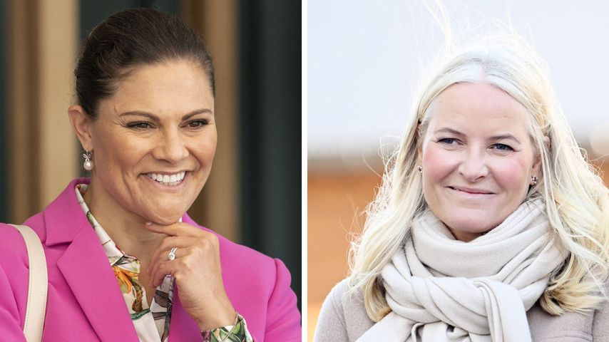 Collage: Prinzessin Victoria und Kronprinzessin Mette-Marit