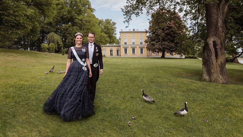 Prinzessin Victoria und Prinz Daniel von Schweden im Hagapark im Juni 2020