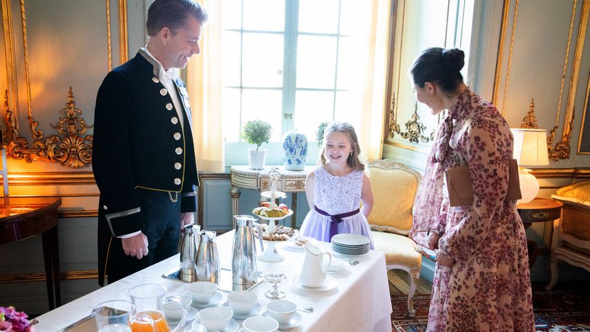 Prinzessin Victoria von Schweden und Emilia im Februar 2020