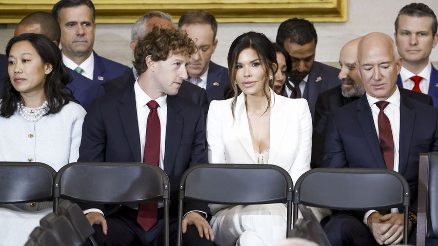 Priscilla Chan, Mark Zuckerberg, Lauren Sánchez und Jeff Bezos