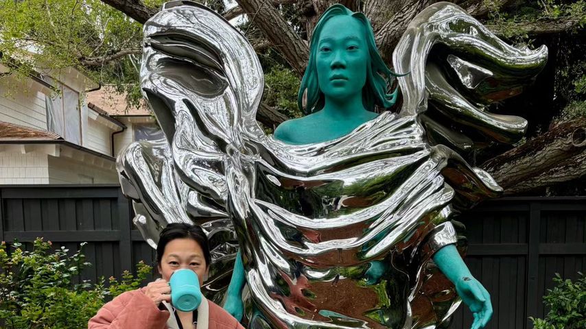 Priscilla Chan und ihre Statue, August 2024
