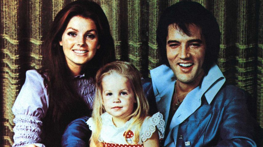 Priscilla, Lisa Marie und Elvis Presley in den 70ern