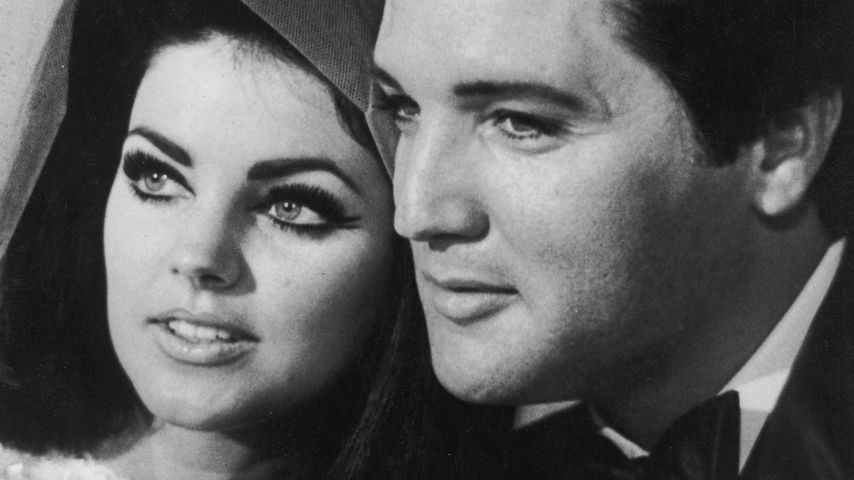 Priscilla und Elvis Presley bei ihrer Hochzeit in Las Vegas, Mai 1967