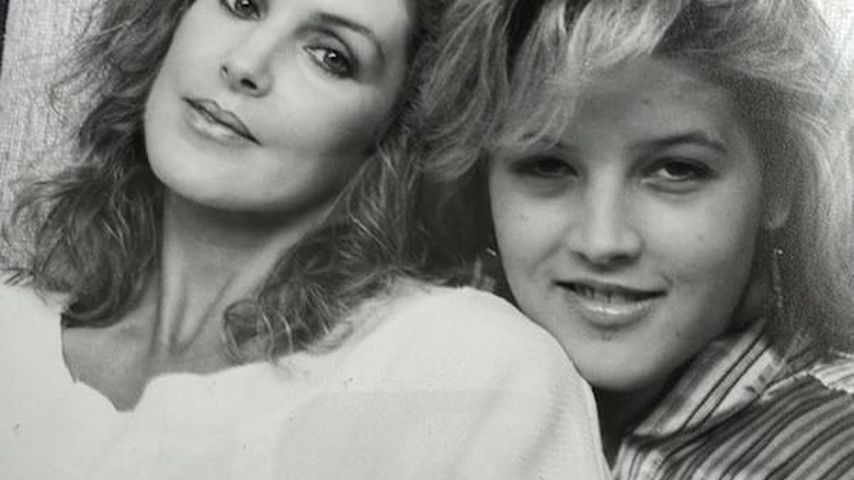 Priscilla Presley, Schauspielerin, mit ihrer Tochter Lisa Marie