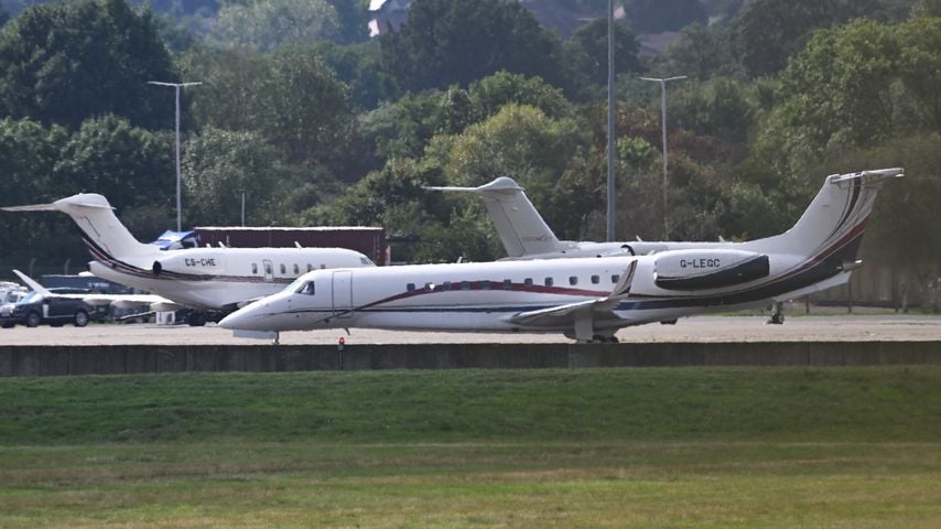Privatjet von König Charles III. im September 2022 in Ruislip