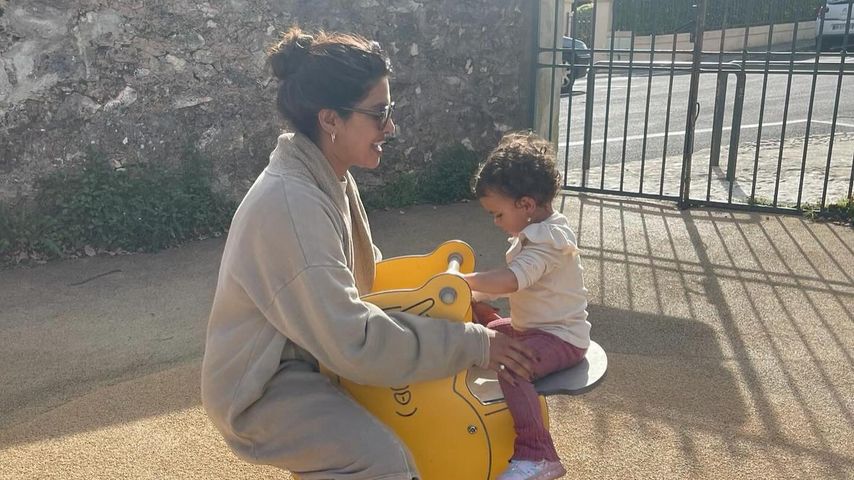 Priyanka Chopra mit ihrer Tochter Malti