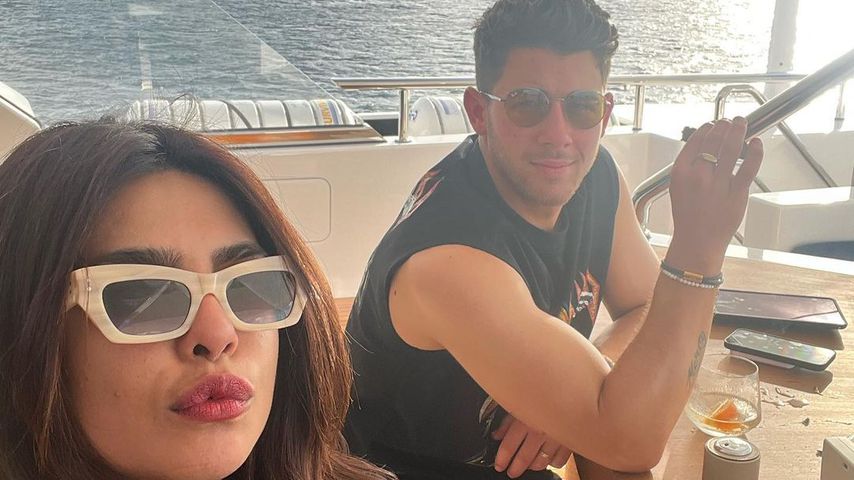 Schauspielerin Priyanka Chopra mit Ehemann Nick Jonas im Urlaub