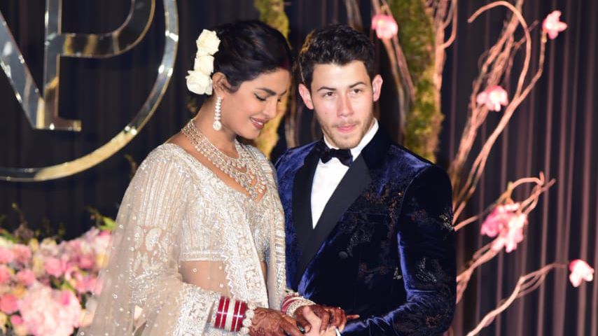 Priyanka Chopra und Nick Jonas bei ihrem Hochzeitsempfang