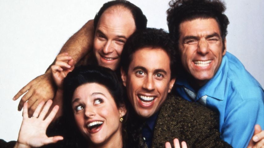 Jerry Seinfeld, Julia Louis-Dreyfus, Michael Richards und Jason Alexander in Staffel 7 von "Seinfeld"