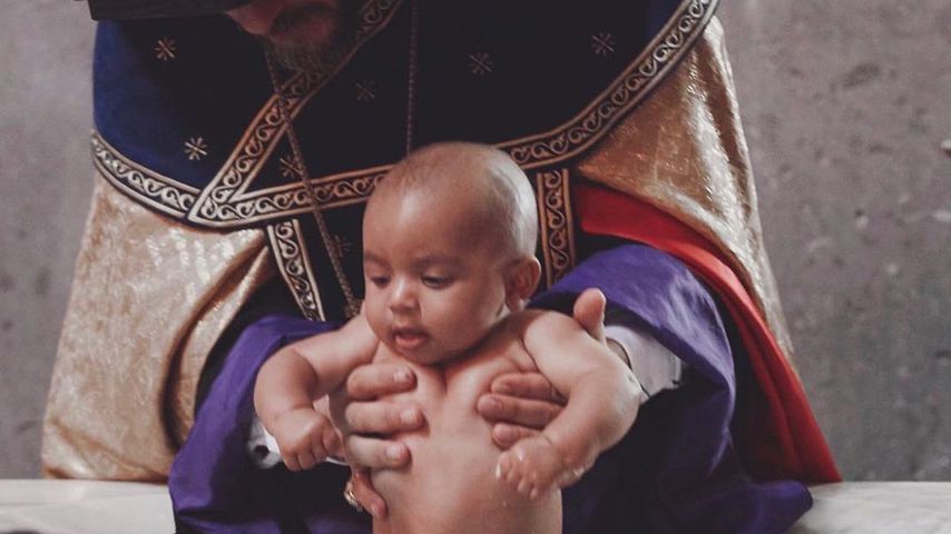 Psalm West bei seiner Taufe in Armenien, 2019