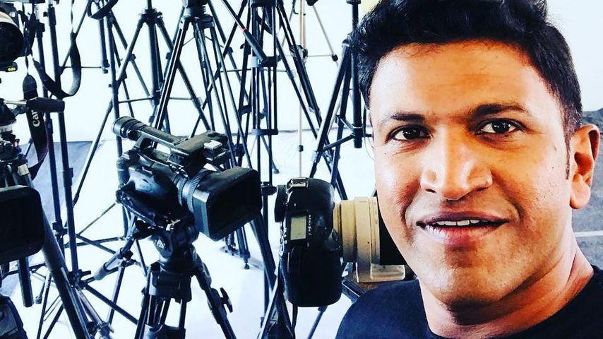 Puneeth Rajkumar bei einem Shooting, März 2018