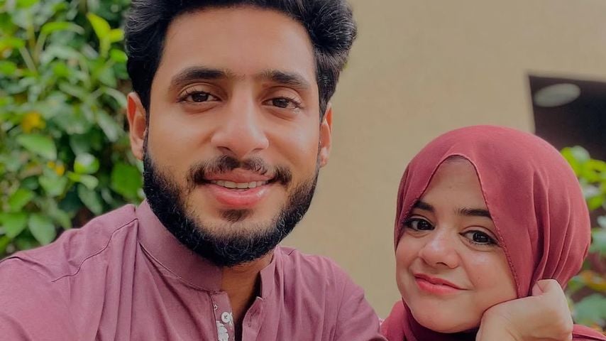 Pyari Maryam mit ihrem Mann Ahsan Ali, August 2025