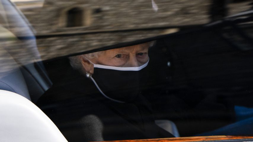 Queen Elizabeth II. am Tag von Prinz Philips Beerdigung