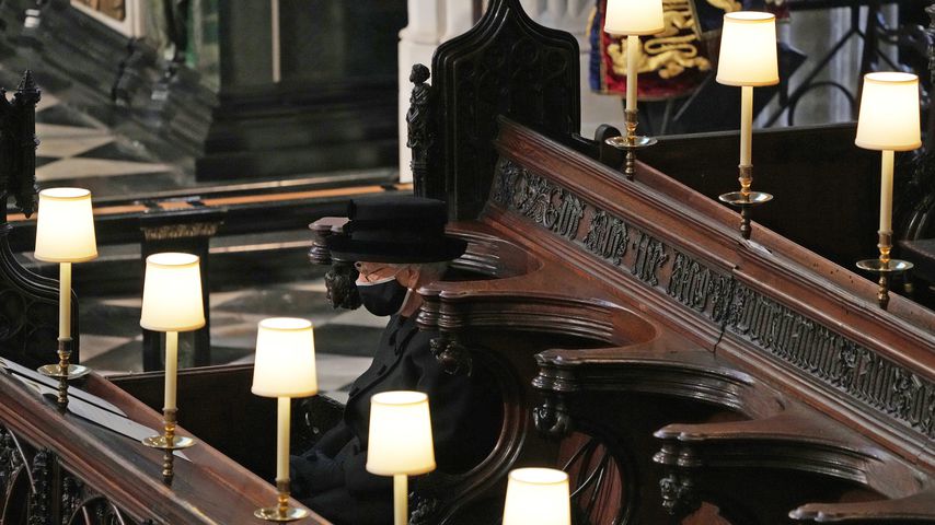 Queen Elizabeth II. bei Prinz Philips Trauerfeier