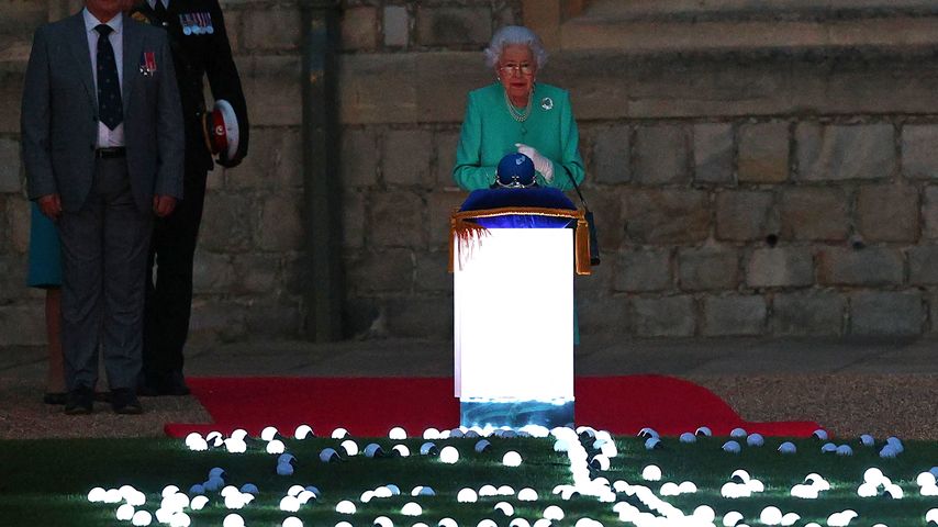 Queen Elizabeth II. beim Lighting Of The Principal Beacon 2022