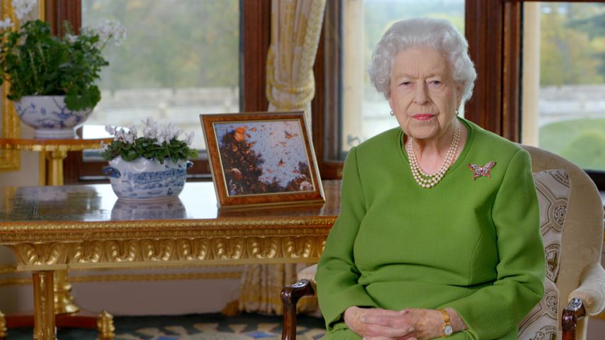 Queen Elizabeth II. während einer Rede bei der UN‑Klimakonferenz