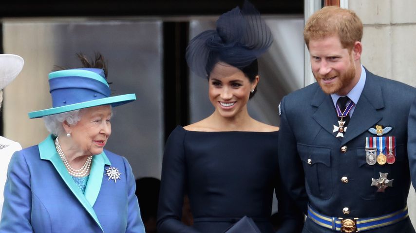 Queen Elizabeth II., Herzogin Meghan und Prinz Harry
