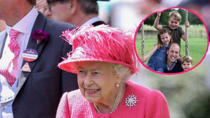 So süß überrascht Queen Elizabeth II. ihre vielen Urenkel