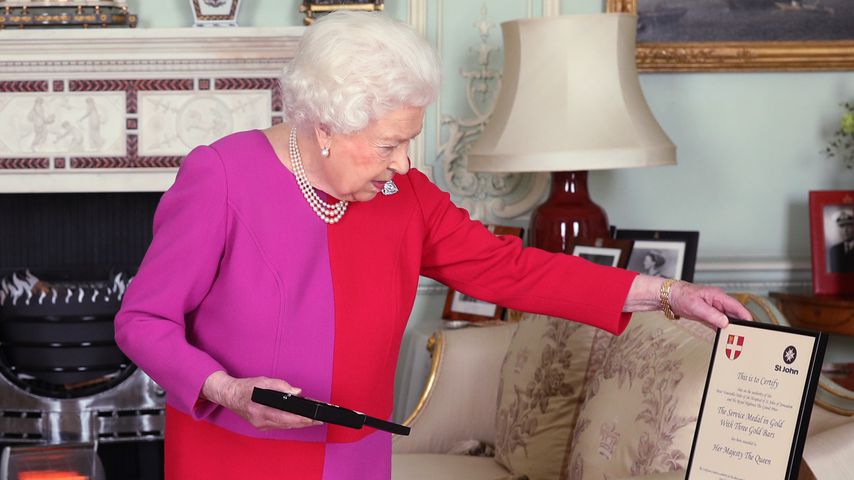Queen Elizabeth II. im Buckingham Palace, März 2020