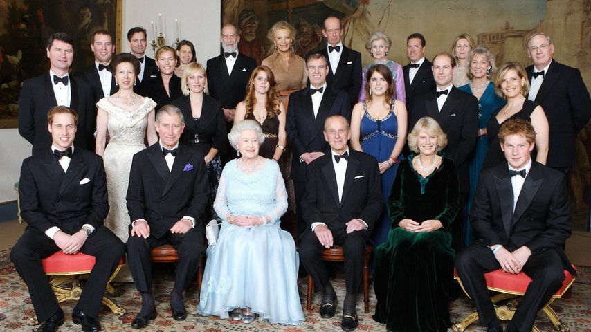 Queen Elizabeth II. mit ihrer Familie im Clarence House, 2007